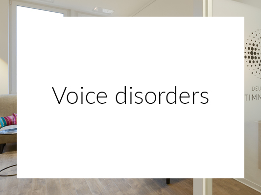 Voice disorders